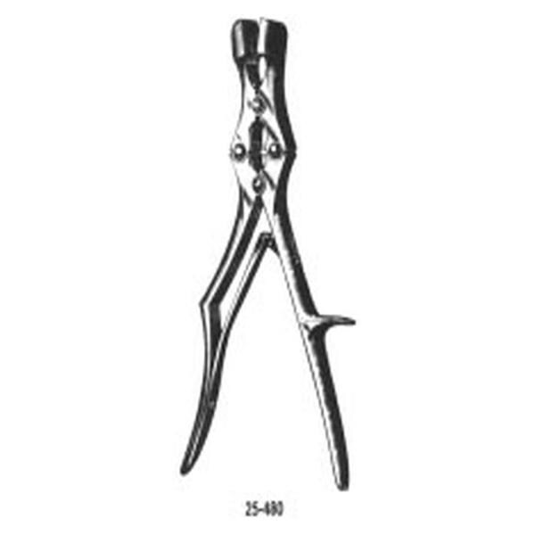 Miltex Rongeur Sauerbruch 12" Square 17mm Wide Jaw Stainless Steel Each - Integra Miltex - 25-480