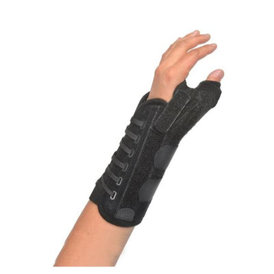 Hely & Weber Splint Titan Wrist/Thumb Felt/Brushed Nylon Black Size X-Small Left Each - 455-LT-XS