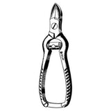Sklar Instruments Nipper Nail 5-1/2" Concave Blades Barrel Spring Stainless Steel Each - 97-1046