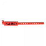 Precision Dynamics Corp. Wristband Sentry Polyester Red Adult Allergy Alert 500/Bx - 5055-16-PDM
