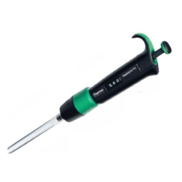 Fisher Scientific Co. Finnpipette F2 Adjustable Volume Pipette 0.5-5mL Graduated Green Each - 4642100