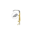 Miltex Retractor Abdominal Padgett 150x30mm Angled Teeth Fiber Optic Each - Integra Miltex - PM-899FO