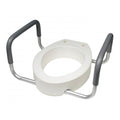 Graham Toilet Seat Riser Lumex Deluxe 300lb Wht 22.5x3.5" Elngt Adds 3.5 Adlt 2/Ca - Field/Everest &Jennings - 6482ER-2
