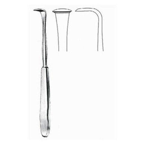 BR Surgical, LLC Elevator Langenbeck 8" 8mm Wide Tip Stainless Steel Reusable Each - BR32-71120