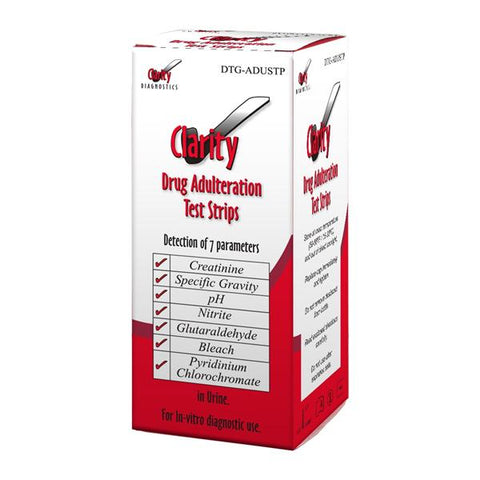 Diagnostic Test Group Clarity Urine Adulteration Test Strips 7 Panel 25/Bx - DTG-ADUSTP