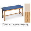 Hausmann Industries Table Treatment 2" High Density Urethane Foam Top 72x24x31" Rodeo Tan 400lb Each - 4002-346-702