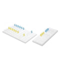 Marketlab Microscope Slide Storage Holder White 13 Position 11-3/4x4x1" Each - 2240