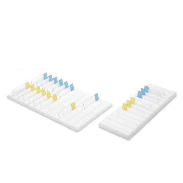 Marketlab Microscope Slide Storage Holder White 13 Position 11-3/4x4x1" Each - 2240