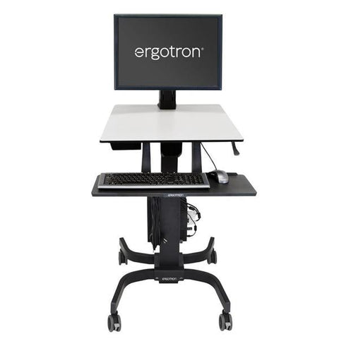 Ergotron, Inc Cart Workstation WorkFit Mobile For Computer Black Each - 24-216-085