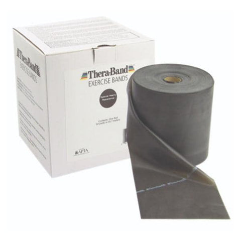Fabrication Enterprises Band Exercise Thera-Band 50ydx5" Black Special Heavy Latex Each - 10-1010