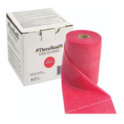 Fabrication Enterprises Band Exercise Thera-Band 50ydx5" Red Medium Latex Each - 10-1007