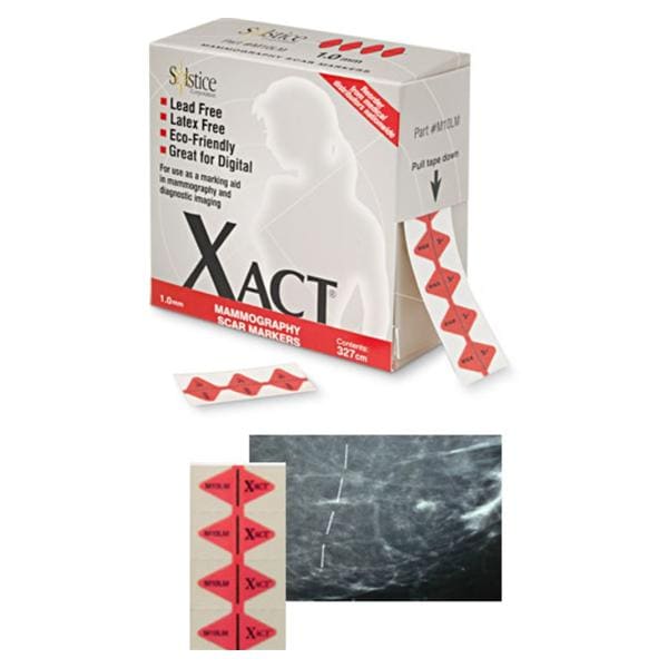 Solstice Corporation Marker Scar Xact For Mammography 320cm Ultra-Fine Line Red 24Bx/Ca - M10LM