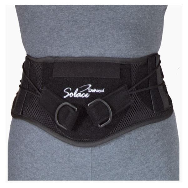 Deroyal Industries Inc Support Solace Back Black Size Small Each - 13400005