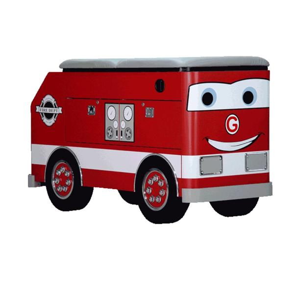 GoodTime Medical Table Exam High Density Foam Pad 68x29x34" Frankie Fire Engine 325lb Capacity Each - FRANKIEFIRE