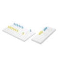 Marketlab Microscope Slide Storage Holder White 22 Position 11-3/4x7x1" Each - 2290