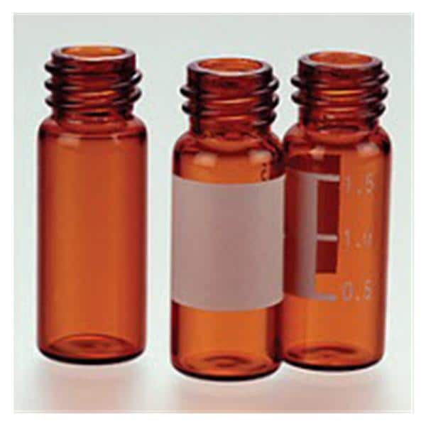 National Scientific Vial Glass Amber 2mL 100/Pk - 66030-922