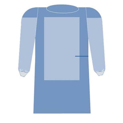 C Gown Isolation Surgisoft Disposable AAMI Level 3 Rnfrcd Fbrc Sz XL Blue 32/Ca - Core Medical, Inc - 10231