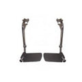 Drive Medical Designs Footrest Wheelchair For ATC17/ATC19 Black 1/Pr - ATCSFBK