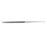 BR Surgical, LLC Hook Lillie 6" Angled Right 1mm Ball Tip Flat Handle Stainless Steel Each - BR44-75017