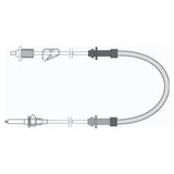 Baxter Healthcare Fluid Transfer Set Repeater Male Luer Lock Adapter Universal Vented Spike 10/Ca - H93811