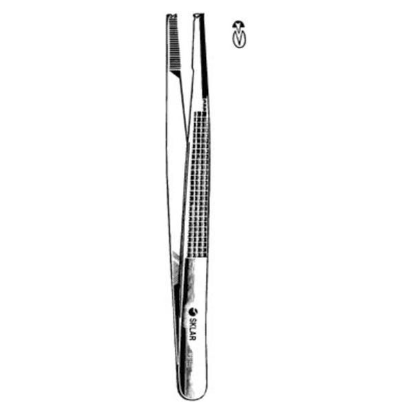 Sklar Instruments Forcep Tissue Bonney 7" 1x2 Teeth Stainless Steel Each - 19-2170