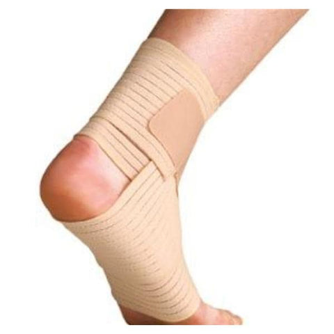 United Pacific Industries Wrap Compression Thermoskin Ankle Elastic Beige Size Large/X-Large Universal Each - 86605