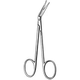 Sklar Instruments Scissors Iris 4-1/4" Blunt/Blunt Smooth Angled Stainless Steel Each - 64-2042