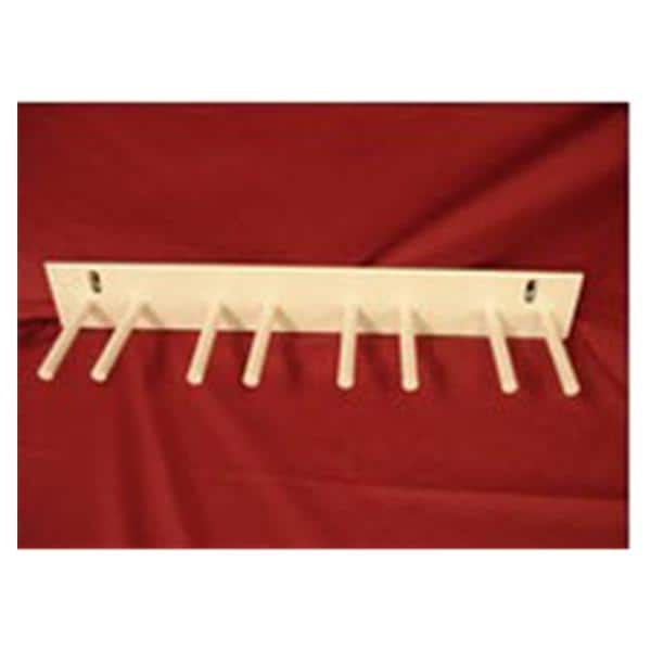 Wolf X Rack Peg Wall For Lead Apron White 3x19-1/2" Each - Ray - 16424