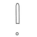 Spectrum Surgical Protector Instrument Tip Silicone 1.6x19mm White 100/Pk - 20182