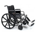 Graham Wheelchair Transport Traveler HD 500lb Capacity Hammertone Elevating Legrest Each - Field/Everest &Jennings - 3G010550