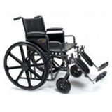 Graham Wheelchair Transport Traveler HD 500lb Capacity Hammertone Elevating Legrest Each - Field/Everest &Jennings - 3G010550
