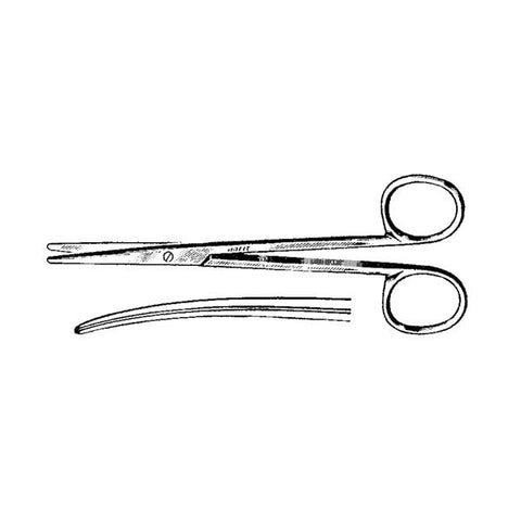 Integra Neurosciences Scissors Operating Metzenbaum-Lahey 5-3/4" Curved Stainless Steel Each - 100-251