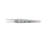 BR Surgical, LLC Forcep Thumb Bishop Harmon 3-1/2" 0.8mm Tip Serrated Stainless Steel Each - BR42-94008