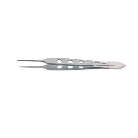 BR Surgical, LLC Forcep Thumb Bishop Harmon 3-1/2" 0.8mm Tip Serrated Stainless Steel Each - BR42-94008