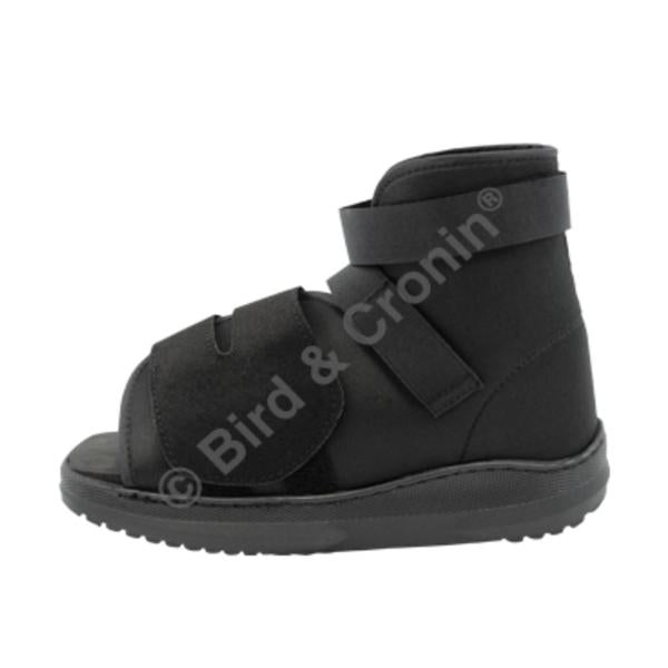 Bird & Cronin Boot Cast Comfor Lite Nylon Black Rocker Sole 10.75" Size Medium Each - 0814-1053