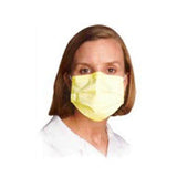 Aspen Surgical Mask Isolation Pleated Yellow 500/Ca - 15100