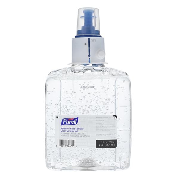 Gojo Industries Inc Sanitizer Hand Gel Purell f/ LTX-12 Dspnsr 70% Ethyl Alc v/v 1200 mL Rfl 2/Ca - 1903-02