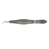 BR Surgical, LLC Forcep Suture Castroviejo 4-1/4" 0.5mm Tip 45 Degree Angle Stainless Steel Each - BR43-15001
