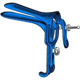 Sklar Instruments Speculum Vaginal Graves 4x1-1/4" Medium Blue Stainless Steel/Coated Each - 91-5062