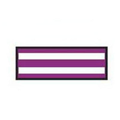 Aspen Surgical Tape Instrument ID ColorTrack 8-1/2x11" Sheet/1/4" Flexible White/Plum Stripe Each - 154017EEA