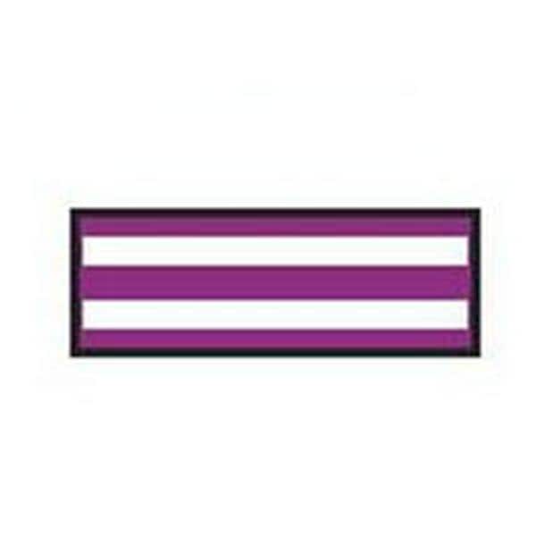 Aspen Surgical Tape Instrument ID ColorTrack 8-1/2x11" Sheet/1/4" Flexible White/Plum Stripe Each - 154017EEA