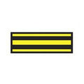 Aspen Surgical Tape Instrument ID ColorTrack 8-1/2x11" Sheet/1/4" Flexible Blk/Ylw Strp Each - 153005EEA