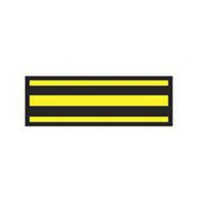 Aspen Surgical Tape Instrument ID ColorTrack 8-1/2x11" Sheet/1/4" Flexible Blk/Ylw Strp Each - 153005EEA
