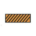 Aspen Surgical Tape Instrument ID ColorTrack 8-1/2x11" Sheet/1/4" Flxbl Orng/Blk Dgnl Strp Each - 159002EEA