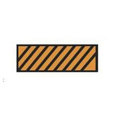 Aspen Surgical Tape Instrument ID ColorTrack 8-1/2x11" Sheet/1/4" Flxbl Orng/Blk Dgnl Strp Each - 159002EEA