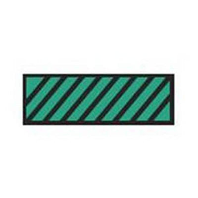 Aspen Surgical Tape Instrument ID ColorTrack 8-1/2x11" Sheet/1/4" Flexible Grn/Blk Dgnl Strp Each - 159006EEA