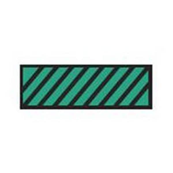 Aspen Surgical Tape Instrument ID ColorTrack 8-1/2x11" Sheet/1/4" Flexible Grn/Blk Dgnl Strp Each - 159006EEA