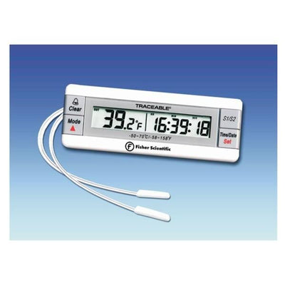 Fisher Scientific Co. Traceable Dual Sensor Thermometer ABS Plastic -50 to 70C Each - 15078185