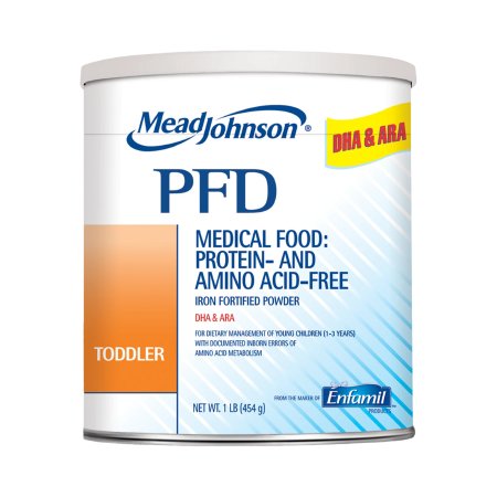 Mead Johnson Pediatric Protein and Amino Acid-Free Formula PFD Toddler Unflavored 14.1 oz. Can Powder