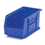 Marketlab Bin Organizer 4-1/8x10-7/8x4" Royal Blue Heavy Duty Polymer With Label Slot Eachch - 6034-BL